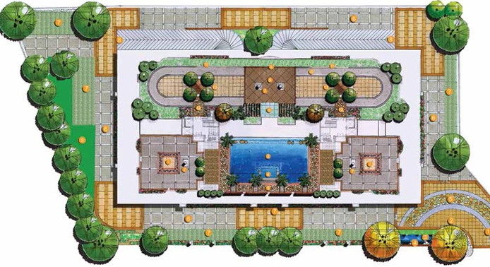Master Plan of Purva Oceana in Marine Drive, Kochi - Image 61169