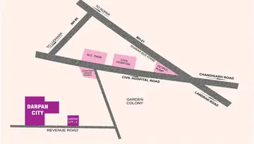 Location of Paradise Darpan City - Image 83815