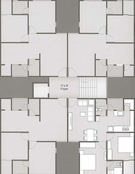 Floor Plan of Sangath Life in Vavol, Gandhinagar - Image 63736
