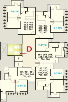 Floor Plan of Satyamev Surya in Koba, Gandhinagar - Image 65143