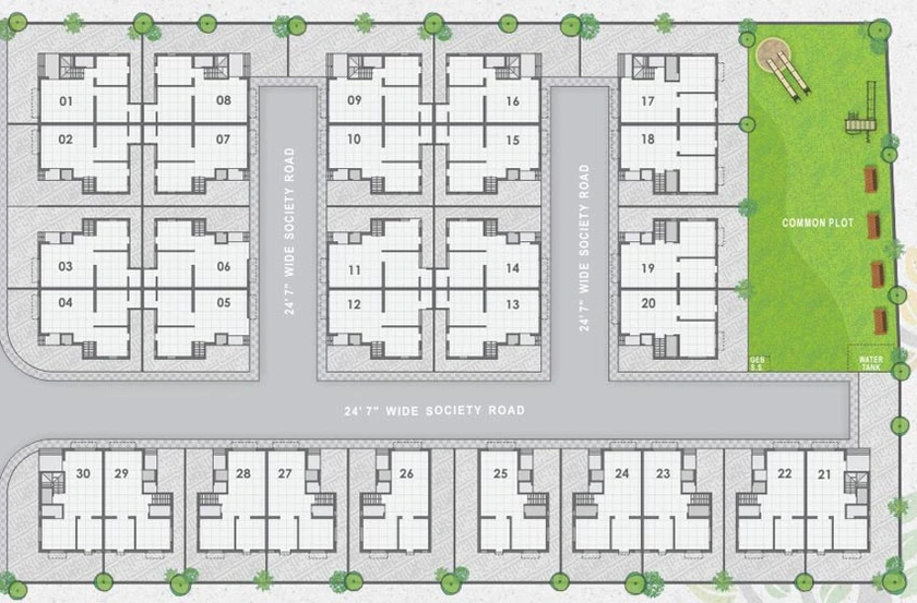 Master Plan of Vinayak Siddheshwar Homes 2 in Randheja, Gandhinagar - Image 64799