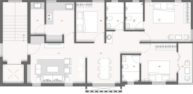Floor Plan of Intermont W413 in Anna Nagar, Chennai - Image 59871