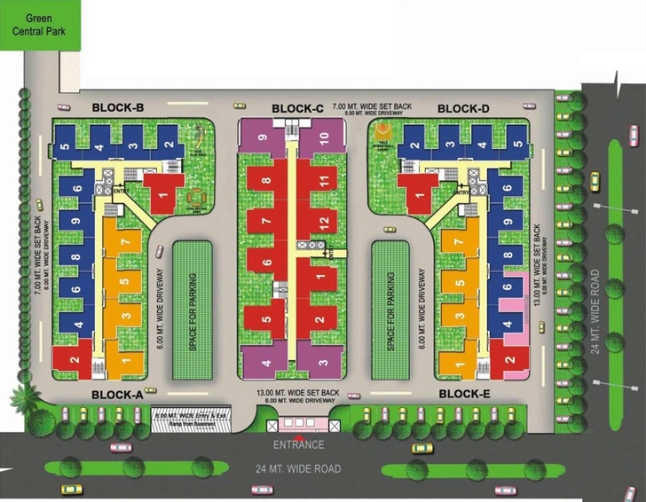 Master Plan of KDP Pushti Homes in NH 24, Ghaziabad - Image 62568