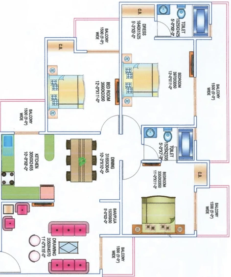 3 BHK Flat in Saviour Myra in Crossings Republik, Ghaziabad - Image 530391