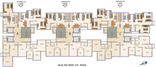 Floor Plan of Parinee Essence in Kandivali West, Mumbai - Image 21476