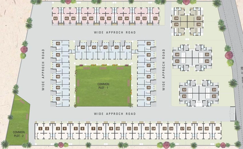 Master Plan of Avani Kantam Residency in Kalol, Gandhinagar - Image 63435
