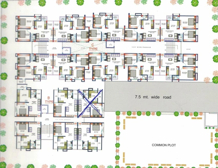 Master Plan of Haridarshan Kavya Residency in Kolavada, Gandhinagar - Image 65770