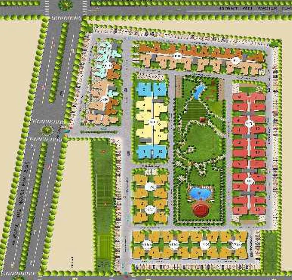 Master Plan of Sangwan Heights in Raj Nagar Extension, Ghaziabad - Image 60198