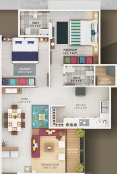 2 BHK Flat in Shree Luvkush 4 in Raysan, Gandhinagar - Image 550435
