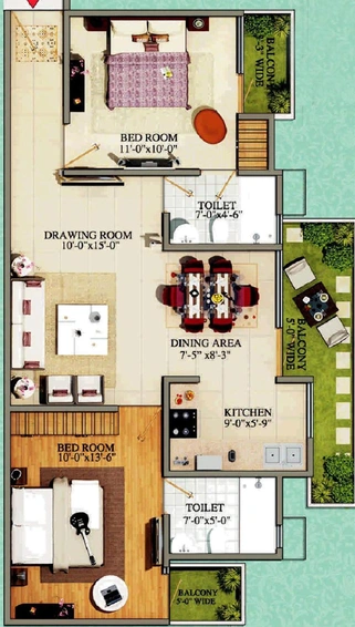 2 BHK Flat in Dhanversha Laurel Next in Raj Nagar Extension, Ghaziabad - Image 620775