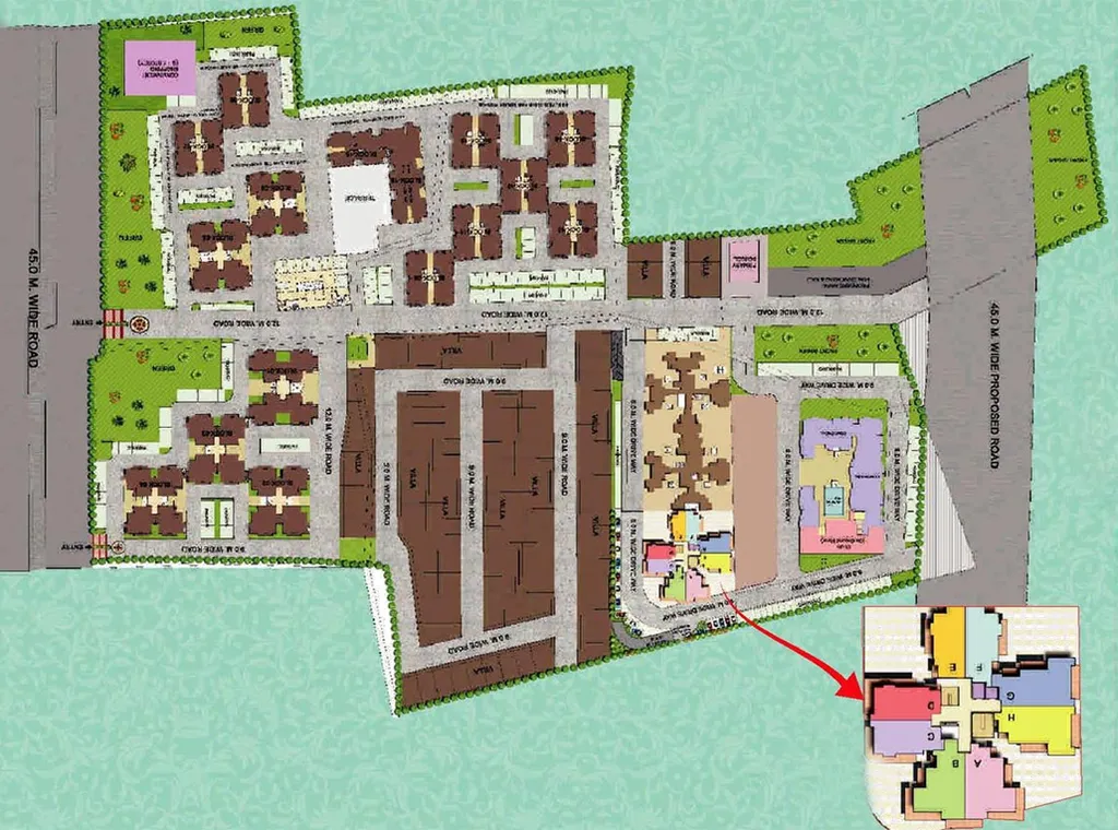 Master Plan of Dhanversha Laurel Next in Raj Nagar Extension, Ghaziabad - Image 79366