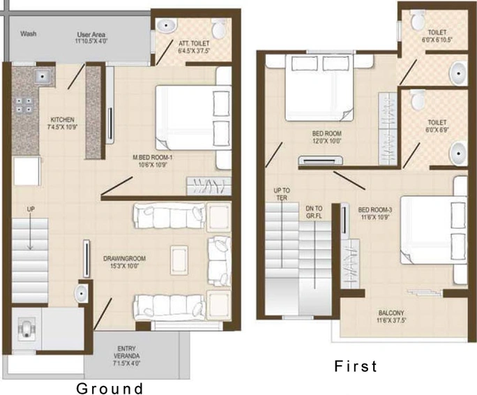 3 BHK House/Villa in Gopi Vraj Residency in Dahegam, Gandhinagar - Image 552858
