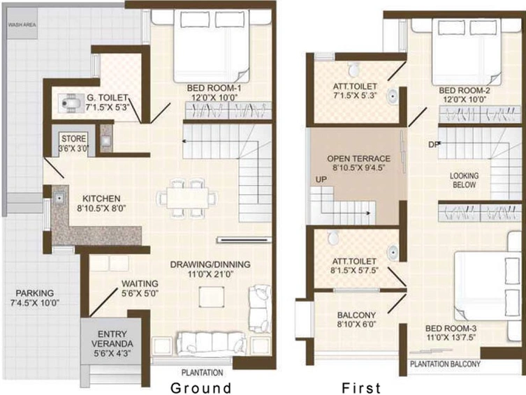 3 BHK House/Villa in Gopi Vraj Residency in Dahegam, Gandhinagar - Image 552859