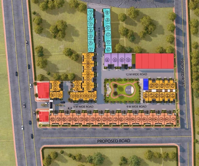 Master Plan of Indus Palm Drive in Raj Nagar Extension, Ghaziabad - Image 61291