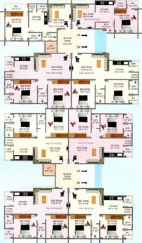Floor Plan of Vasudev Malhar Vadvala Residency in Ranasan, Ahmedabad - Image 65896