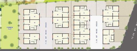 Master Plan of Sahyog Panchkutir Bunglows in Limbadiya, Gandhinagar - Image 65888