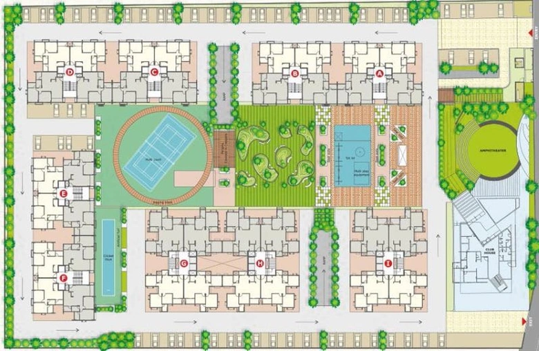 Master Plan of Pacifica Reflections in Gota, Ahmedabad - Image 65432