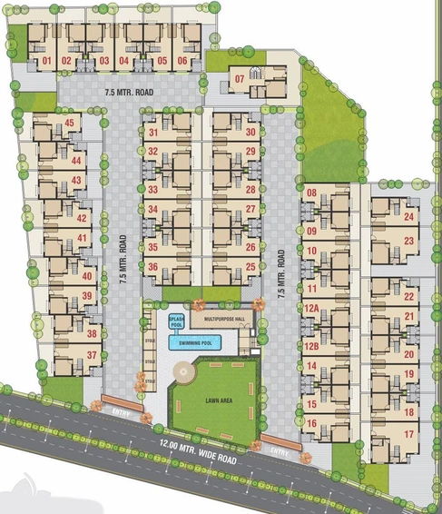 Master Plan of Care Sapan Villa And Row Houses in Pethapur, Gandhinagar - Image 65882