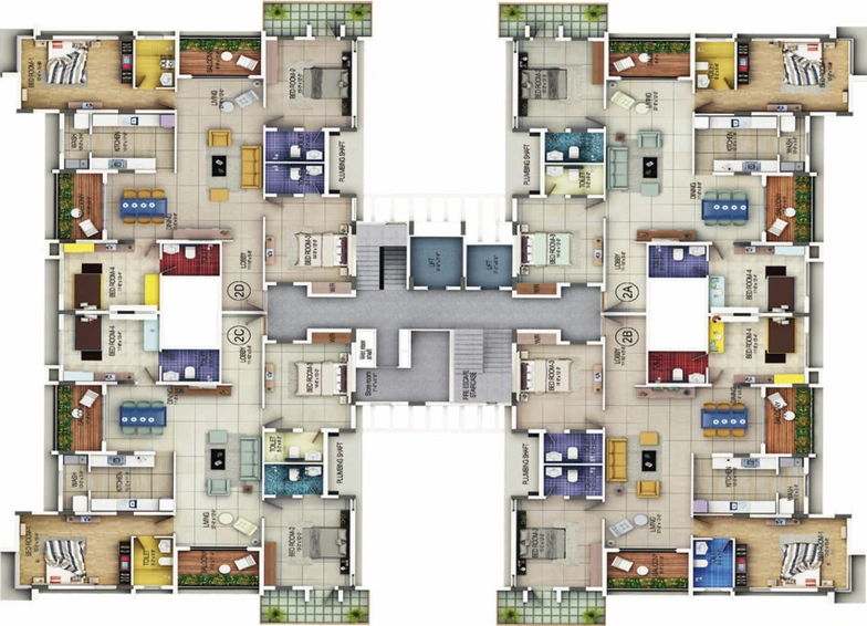 Floor Plan of ASV Jayantika in Velachery, Chennai - Image 60207