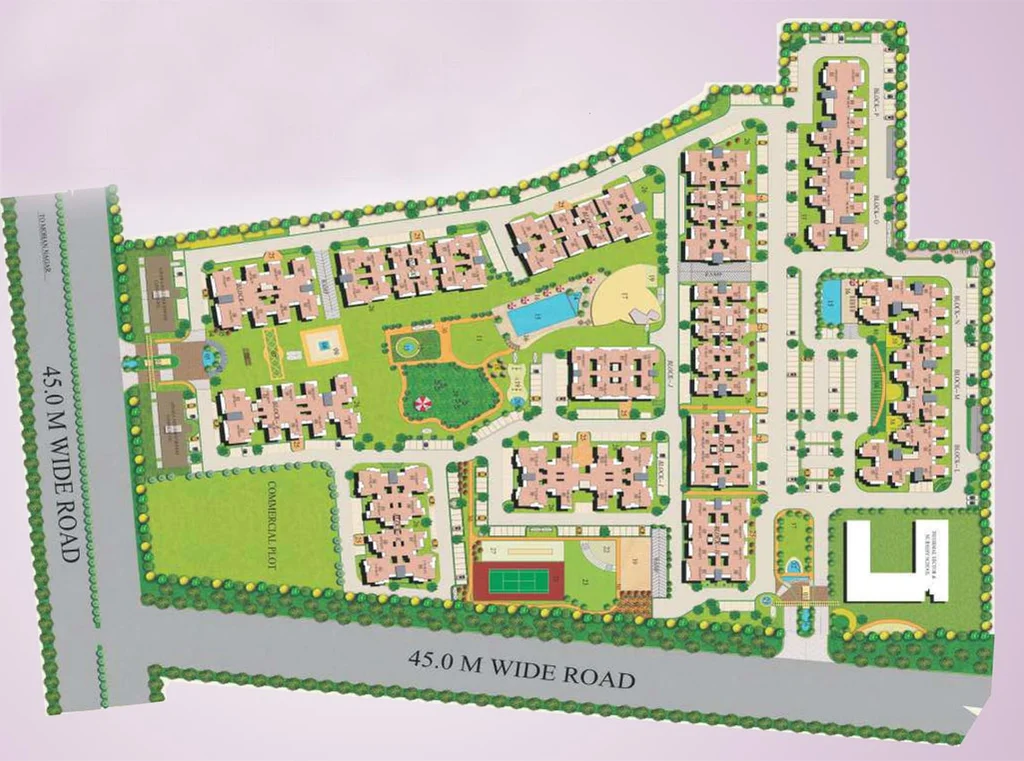 Master Plan of Ajnara Integrity in Raj Nagar Extension, Ghaziabad - Image 63259