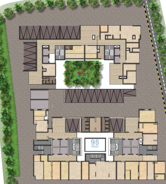 Master Plan of Stans 95 West in Malad West, Mumbai - Image 90574