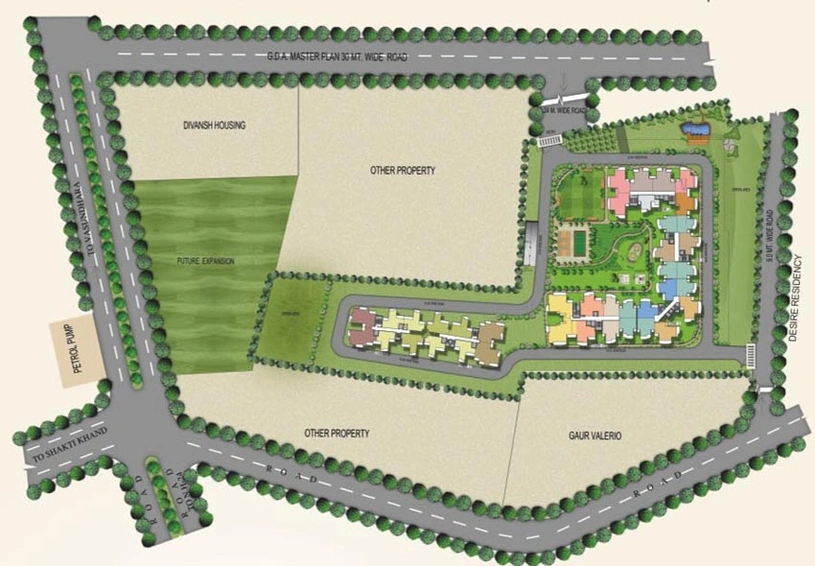 Master Plan of Angel Jupiter in Indirapuram, Ghaziabad - Image 61254
