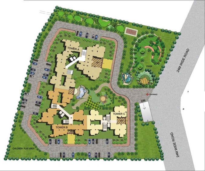 Master Plan of Angel Mercury in Indirapuram, Ghaziabad - Image 60321