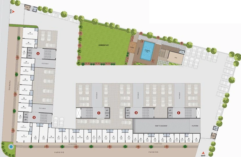 Master Plan of Uma Sanskrutam in Pethapur, Gandhinagar - Image 65280