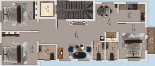 Floor Plan of KVR Sree Karpagam in Kolathur, Chennai - Image 60084