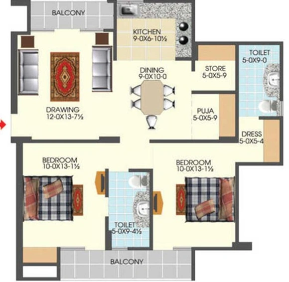 2 BHK Flat in Apex Acacia Valley in Vaishali, Ghaziabad - Image 534467