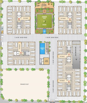 Master Plan of Mahalaxmi Shlok in Pethapur, Gandhinagar - Image 64593
