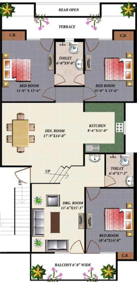 3 BHK Flat in Apex Royal Castle in Indirapuram, Ghaziabad - Image 534518