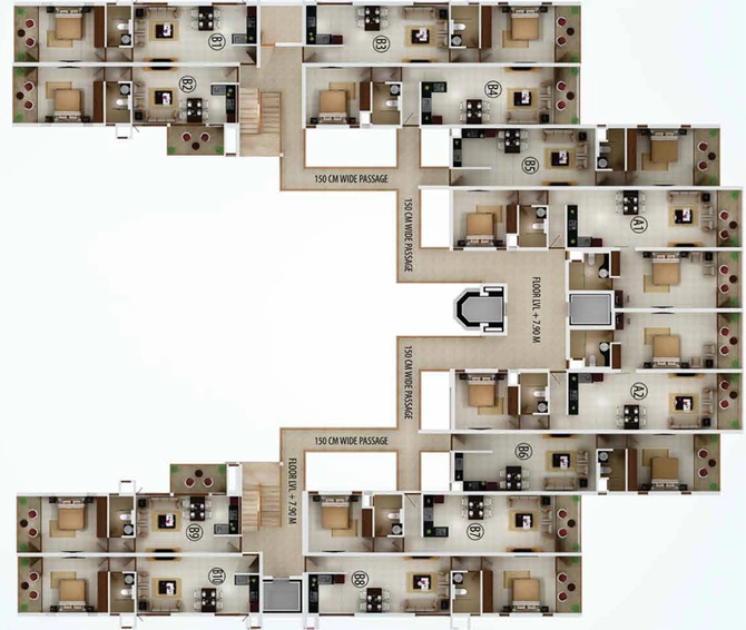 Floor Plan of Kent Bay Watch in Edakochi, Kochi - Image 61510