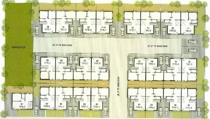 Master Plan of Om Residency in Vavol, Gandhinagar - Image 63825