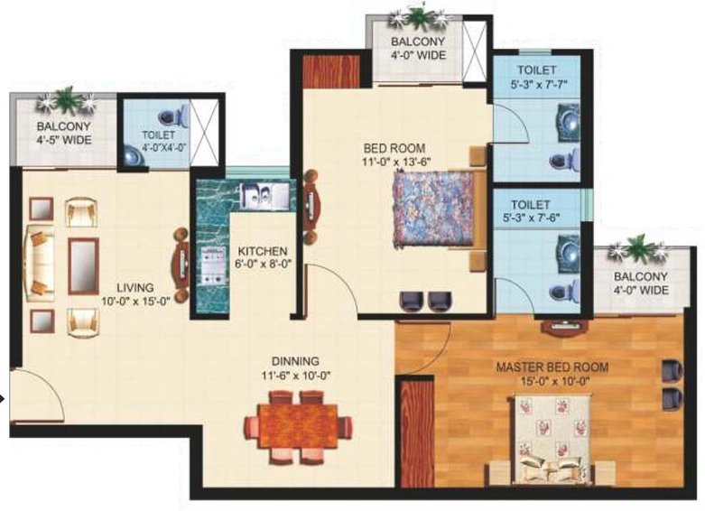 2 BHK Flat in Paramount Symphony in Crossings Republik, Ghaziabad - Image 548119
