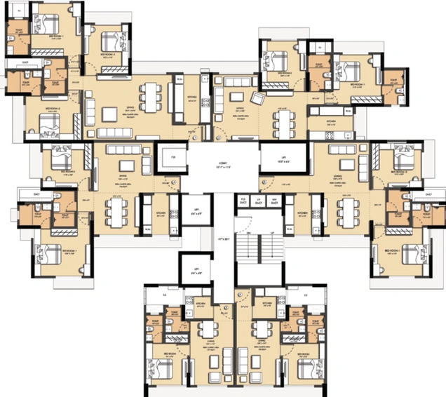 Floor Plan of Dotom Isle in Malad West, Mumbai - Image 21569