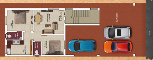 Master Plan of KVR Elite in Kolathur, Chennai - Image 60497