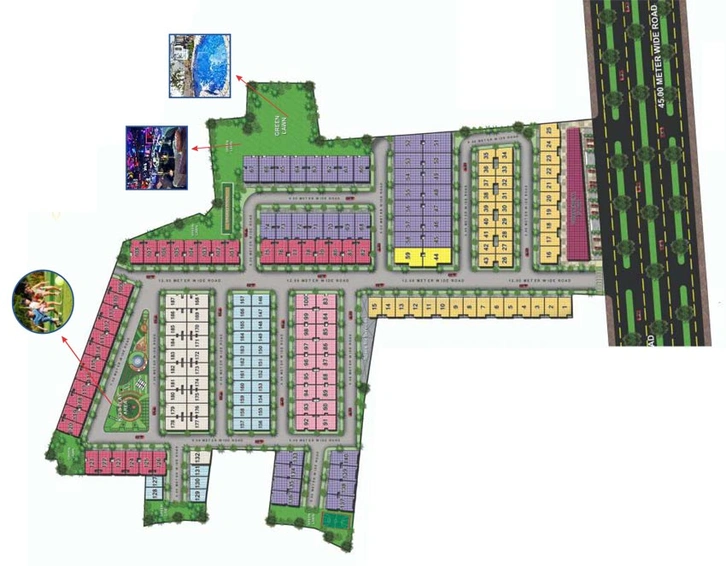 Master Plan of Renowned Srishti in Crossings Republik, Ghaziabad - Image 60427