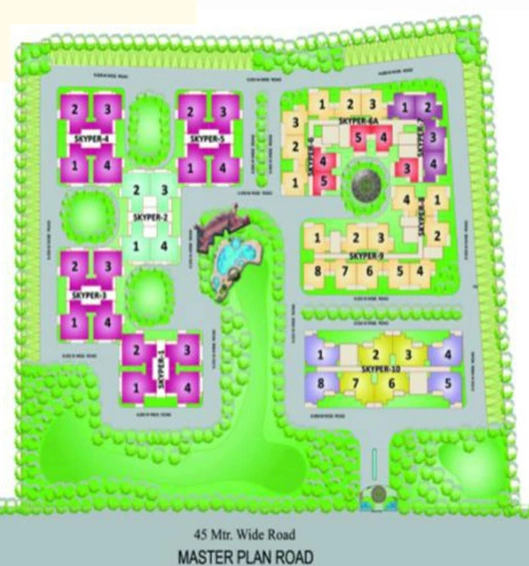 Master Plan of Devika Skypers in Raj Nagar Extension, Ghaziabad - Image 60434