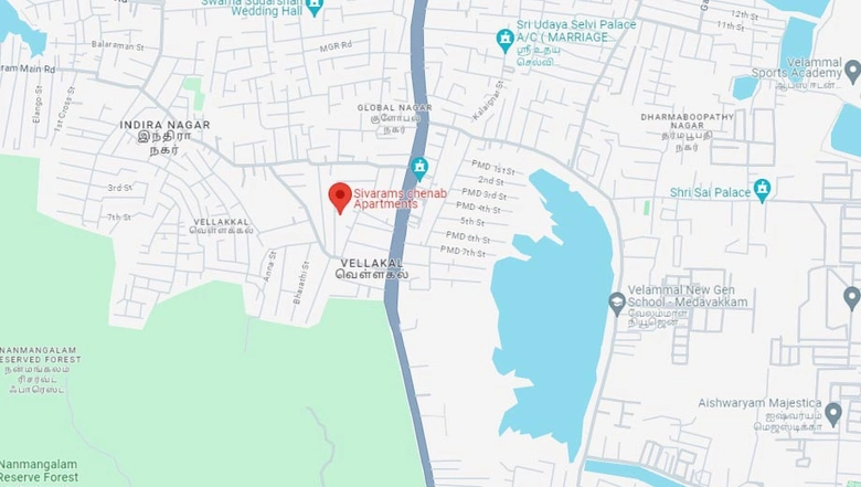 Location of Sivarams Chenab in Ullagaram, Chennai - Image 60220