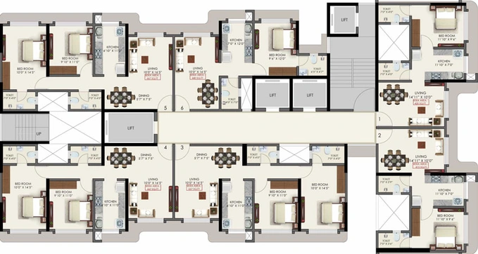 Floor Plan of Anant Tara in Kandivali West, Mumbai - Image 21623