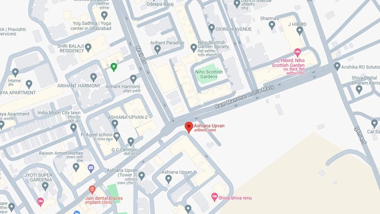 Location of Ashiana Upvan in Indirapuram, Ghaziabad - Image 61222