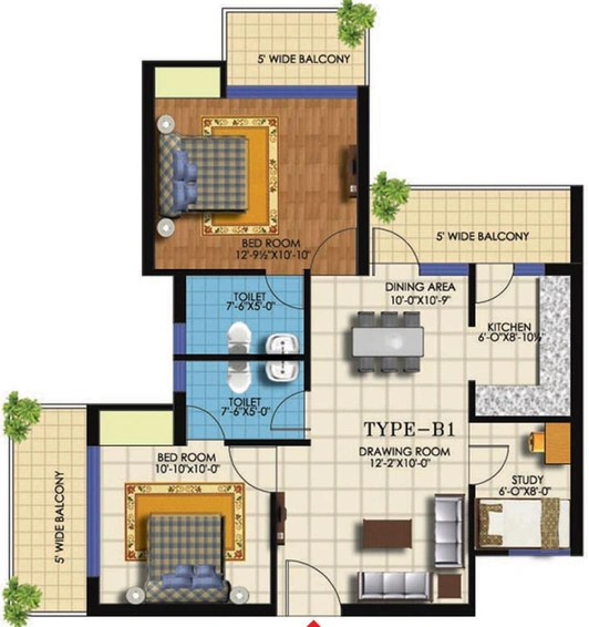 2.5 BHK Flat in Ekdant Dronagiri in Vasundhara, Ghaziabad - Image 536793