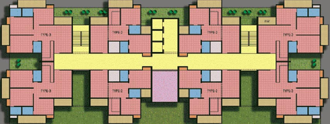 Floor Plan of Sarvottam KSN Square in Vasundhara, Ghaziabad - Image 94964