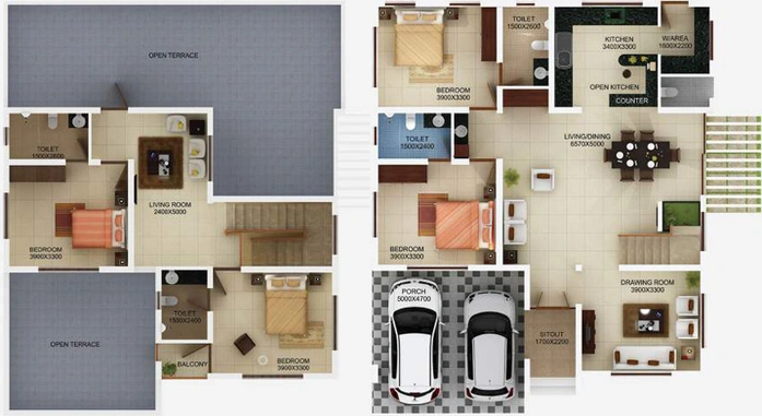 4 BHK House/Villa in Tulsi Blu Rain in Aluva, Kochi - Image 541866