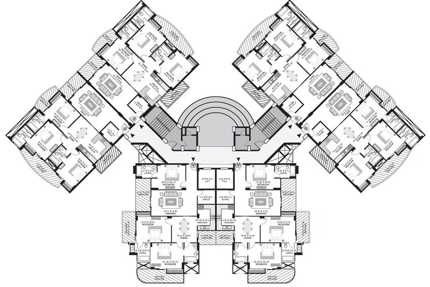 Floor Plan of Gulshan GC Emerald Heights in Vaishali, Ghaziabad - Image 61616