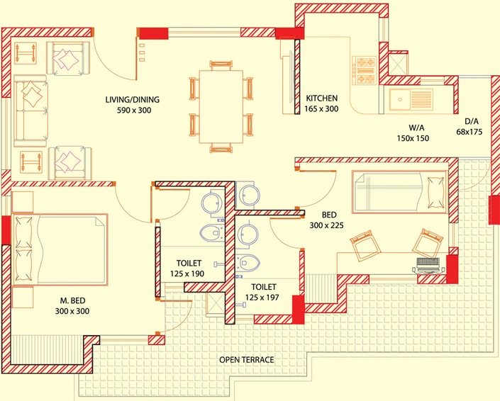 2 BHK Flat in Varma Regent in Edappally, Kochi - Image 541879