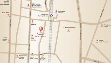 Location of Ekta Trinity - Image 21749