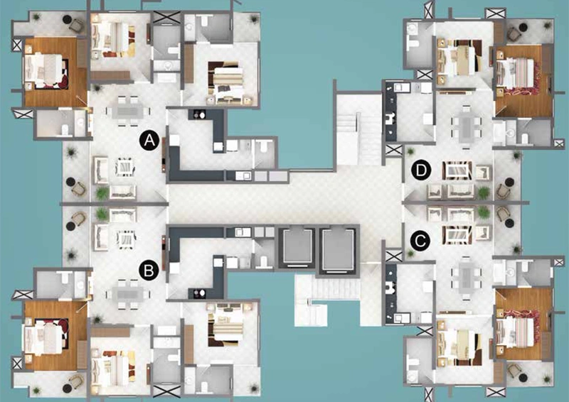 Floor Plan of ABAD Ikebana in Panampally Nagar, Kochi - Image 61654