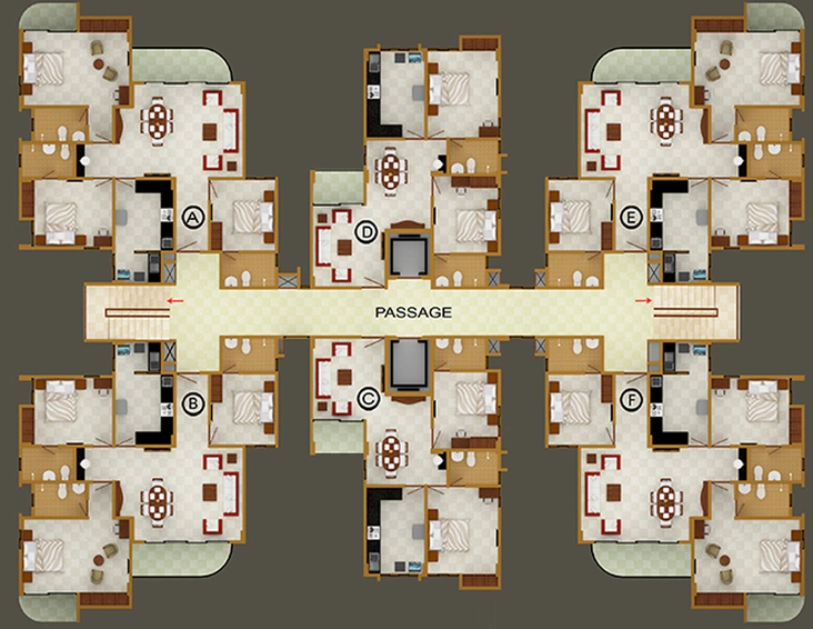 Floor Plan of ABAD Knightsbridge in Kadavanthra, Kochi - Image 62166